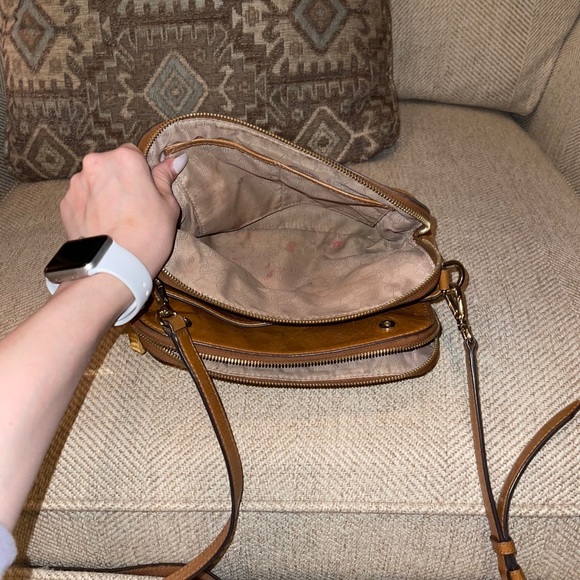Michael Kors brown leather crossbody - Picture 9 of 10